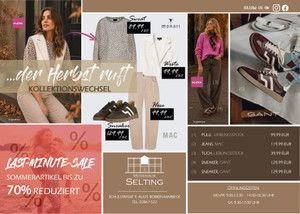 Modehaus Selting Prospekt - ...der Herbst ruft