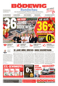 Möbel Bödewig Prospekt - 36 Jahre Spezial