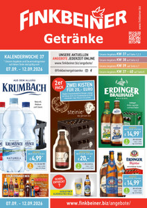 Finkbeiner Prospekt - 2026/37 | Getränke Finkbeiner September