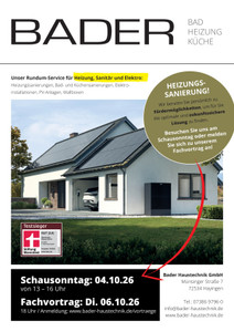 Bader Haustechnik Prospekt - 2026/40 | Bader Haustechnik GmbH