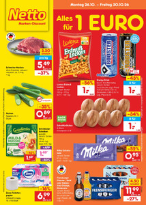 Netto Marken-Discount Prospekt - Angebote ab 26.10. - Seite 1
