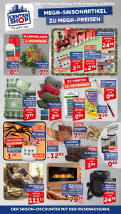 CENTERSHOP Prospekt - Angebote ab 26.10.