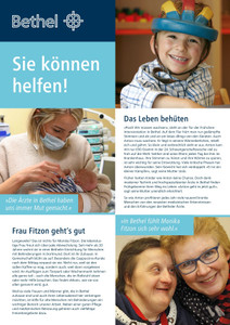 Bethel Stiftung Prospekt - Stiftung Bethel Abteilung Spenden