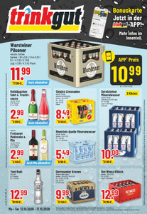 trinkgut Prospekt - Angebote ab 12.10. - Seite 1