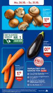 ALDI SÜD Prospekt - Angebote ab 26.10.