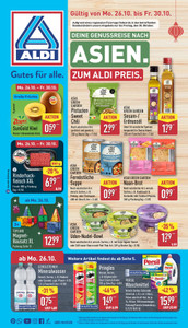 ALDI Nord Prospekt - Angebote ab 26.10. - Seite 1