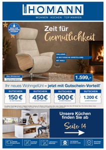Möbel Homann Prospekt - Angebote ab 29.10.