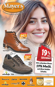 Mayer’s Markenschuhe Prospekt - Angebote ab 11.10.