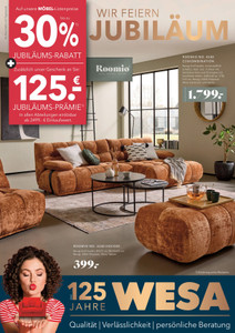 WESA Einrichtungshaus Prospekt - Jubiläum Sofa