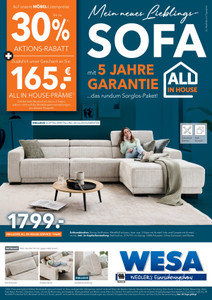 WESA Einrichtungshaus Prospekt - Sofas - All in House