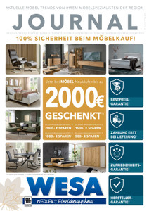 WESA Einrichtungshaus Prospekt - Journal