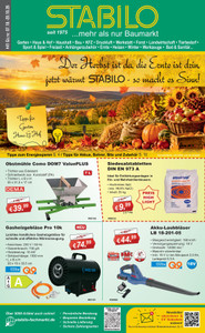 Stabilo Fachmarkt Prospekt - Tipps für Garten, Haus & Hof
