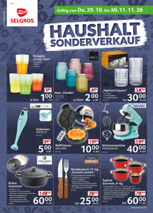 SELGROS Prospekt - Haushaltsonderverkauf