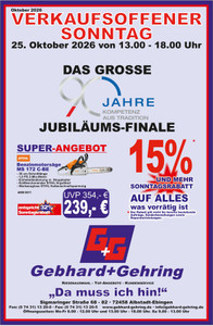Gebhard + Gehring Prospekt - Jubiläumsfinale