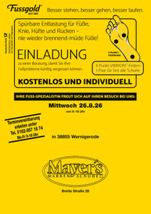 Fussgold Prospekt - Fußgold Veranstaltung 26.08.2026