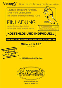 Fussgold Prospekt - Fussgold Veranstaltung 09.09.2026