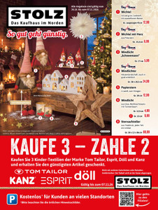 Kaufhaus Stolz Prospekt - Kaufe 3 - Zahle 2
