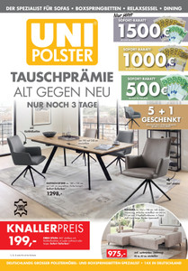 Uni-Polster Prospekt - Angebote ab 22.10.