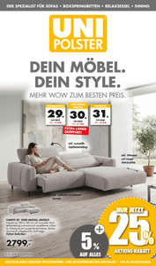 Uni-Polster Prospekt - Angebote ab 29.10.