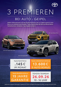 Auto-Geipel Prospekt - 3 Premieren