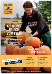 Biomarkt Vorwerk Podemus Prospekt - Vorwerk Podemus ab 09.09.