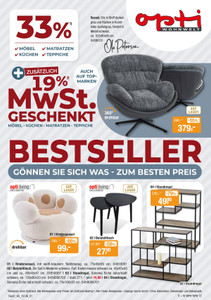 Opti Wohnwelt Prospekt - Bestseller