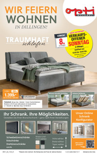 Opti Wohnwelt Prospekt - Traumhaft  Schlafen