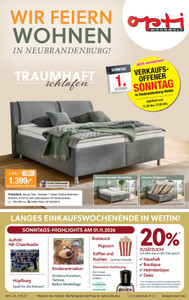 Opti Wohnwelt Prospekt - Traumhaft  Schlafen