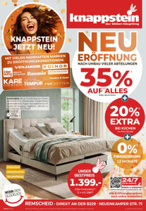 Möbel Knappstein Prospekt - Neueröffnung 35%