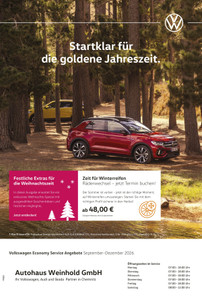 Autohaus Weinhold Prospekt - Startklar für die goldene Jahreszeit.