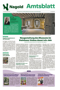 Schwarzwälder Bote Prospekt - Amtsblatt Nagold KW 41
