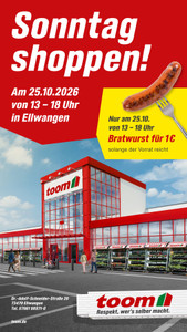 toom Baumarkt Prospekt - Sonntag Shoppen in Ellwangen!