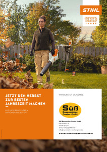 Süß Rasenmäher Center Prospekt - Süß Center- STIHL Den Herbst zur besten Jahreszeit machen