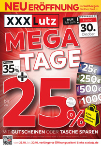 XXXLutz Prospekt - Mega Tage