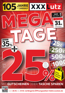 XXXLutz Prospekt - Mega Tage