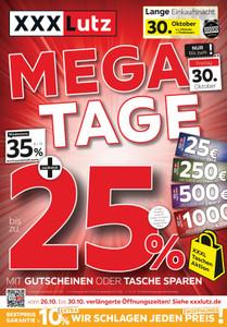 XXXLutz Prospekt - Mega Tage