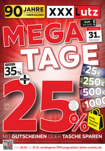 XXXLutz Prospekt - Mega Tage