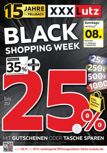 XXXLutz Prospekt - Black Shopping Week
