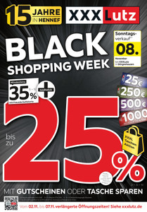 XXXLutz Prospekt - Black Shopping Week