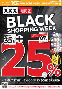 XXXLutz Prospekt - Black Shopping Week
