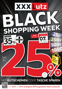 XXXLutz Prospekt - Black Shopping Week