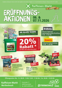 Raiffeisen-Markt Prospekt - Eimer voll Aktion