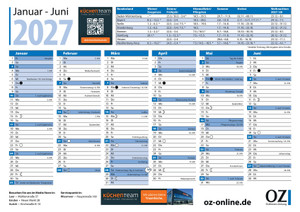 Tafelkalender OZ Prospekt - Tafelkalender OZ