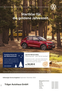 Träger Autohaus Prospekt - Startklar für die goldene Jahreszeit.