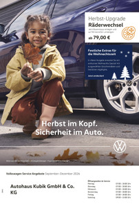 Autohaus Kubik Prospekt - Herbst im Kopf, Sicherheit im Auto 
