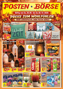 POSTEN-BÖRSE Prospekt - Angebote ab 26.09.
