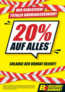 B1 Discount Baumarkt Prospekt - Wir Schliessen! Oer-Erkenschwick