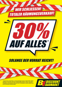 B1 Discount Baumarkt Prospekt - Wir Schliessen! Oer-Erkenschwick