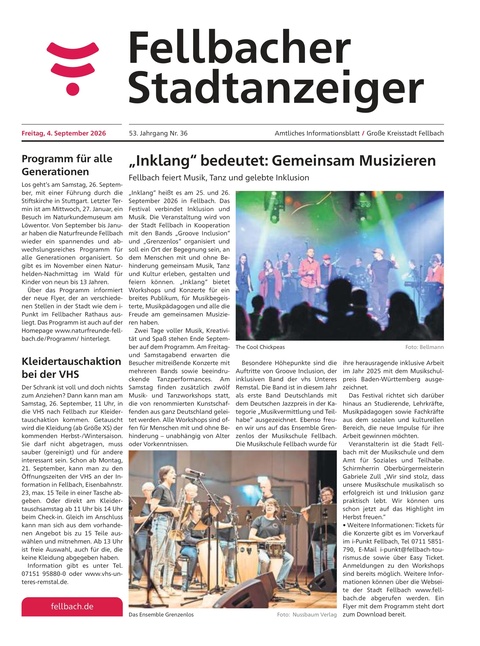 Fellbacher Wochenblatt 04.09.2026