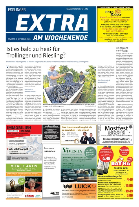 Extra am Wochenende Esslingen 05.09.2026